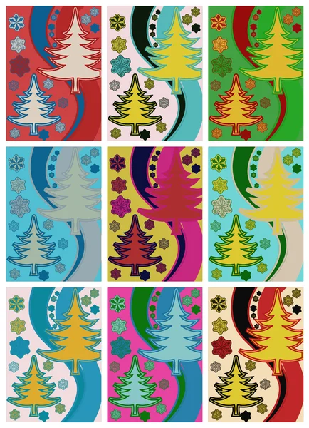 Kerstboom. Pop art — Stockvector