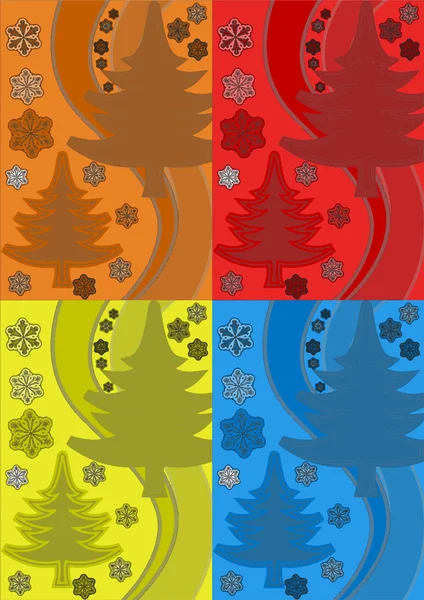 Kerstboom. Pop art — Stockvector