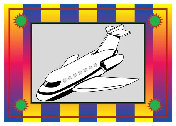 Pop-Art. Flugzeug — Stockfoto