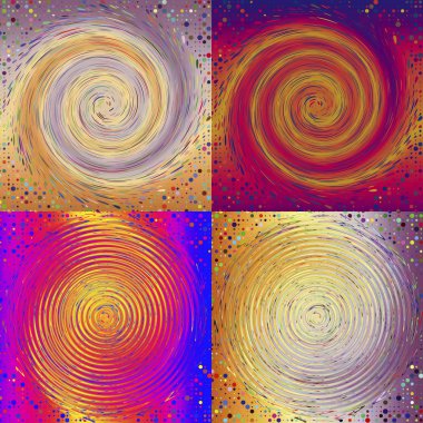 Waves psychedelic clipart