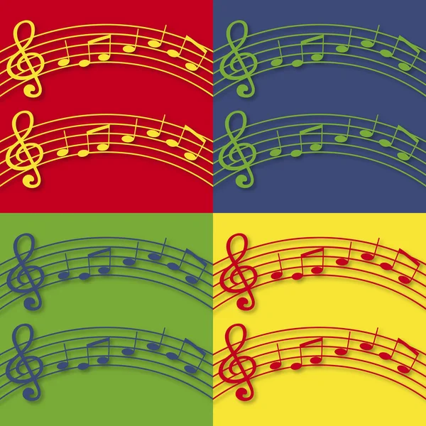 Music notes — Stock Vector