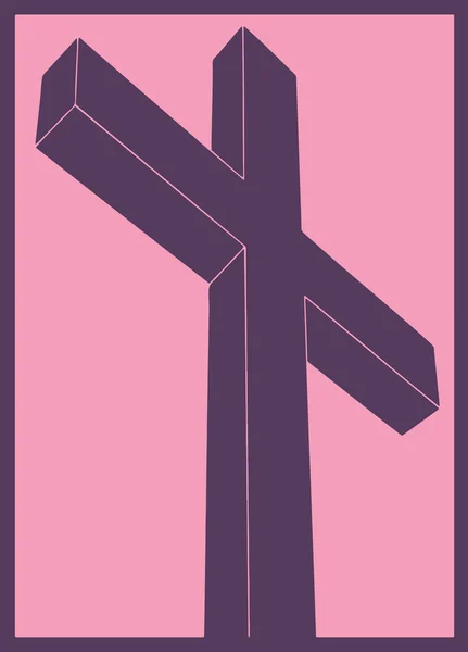 Crucifixo, pop art —  Vetores de Stock