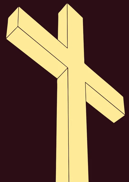 Crucifixo, pop art — Vetor de Stock