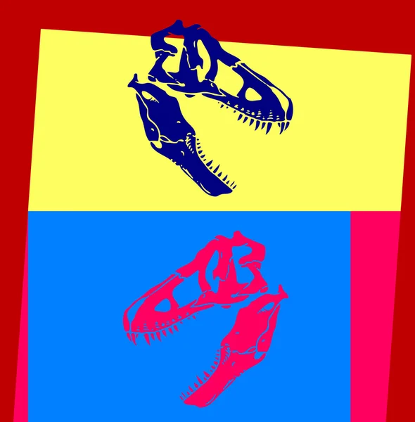 Tyrannosaurus rex — Vector de stock