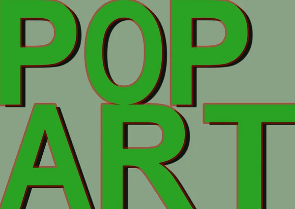 Typography pop art — Stock Vector