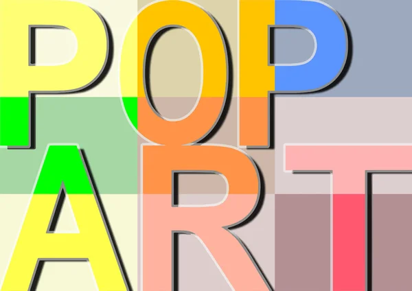 Tipografia pop art — Vettoriale Stock