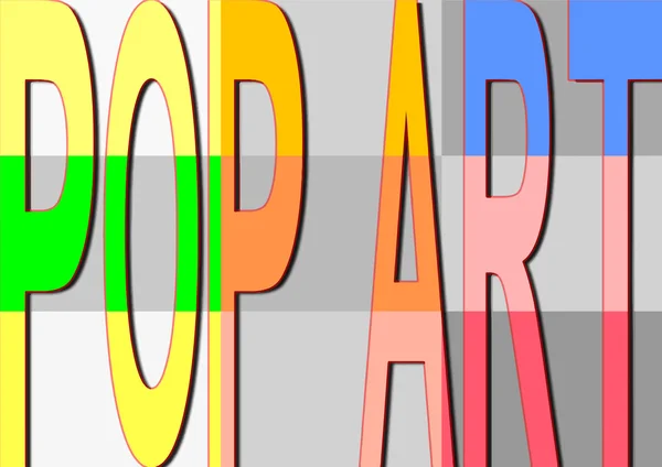 Typography pop art — Stock Vector