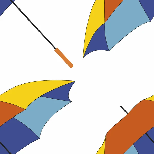 Різнокольорові парасольки поп-арт — стоковий вектор