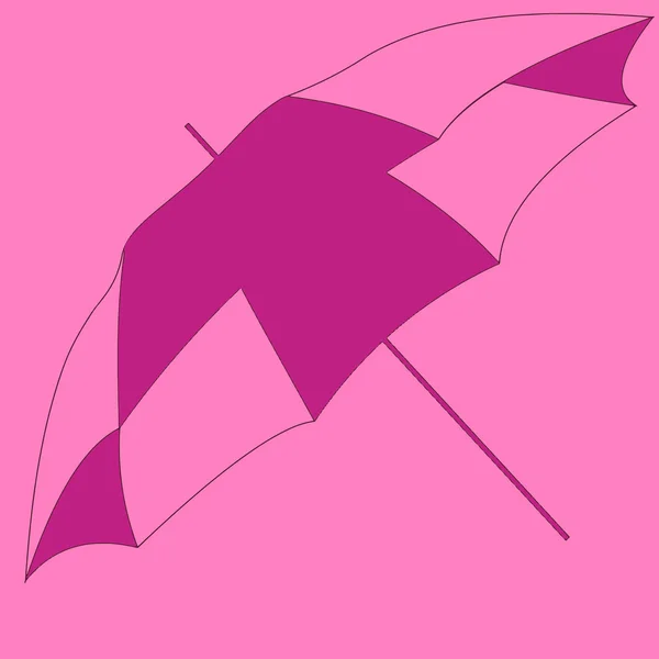 Parapluie multicolore pop art — Image vectorielle