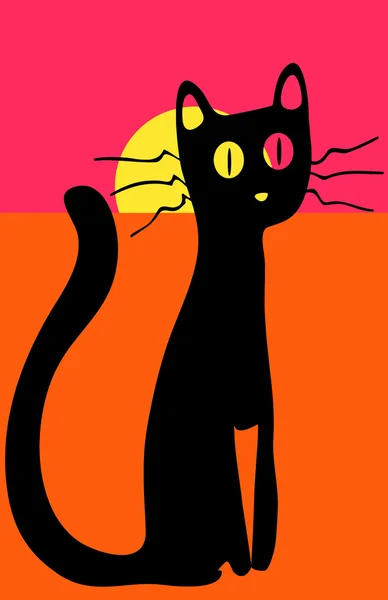 猫。ポップアート — ストックベクタ