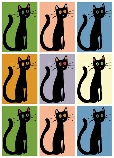 Cat. Pop art — Stock Vector