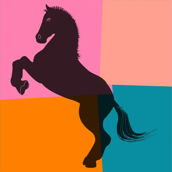 Pop art du cheval — Image vectorielle