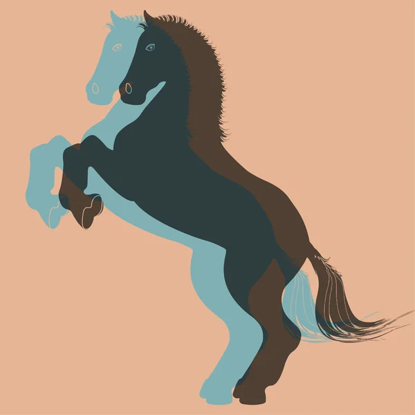 Pop art du cheval — Image vectorielle