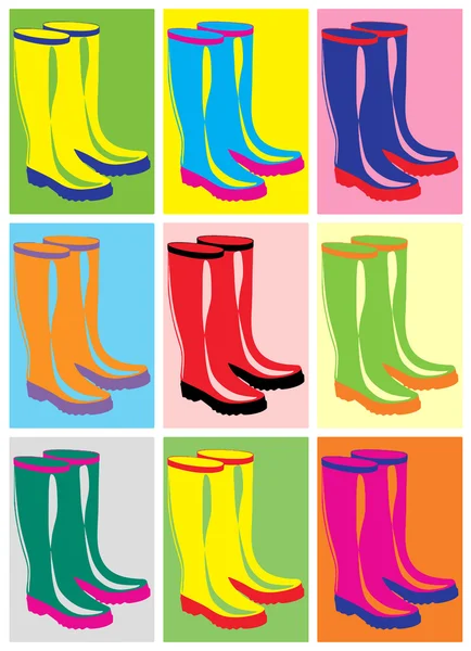 Pair of boots — Stock Vector