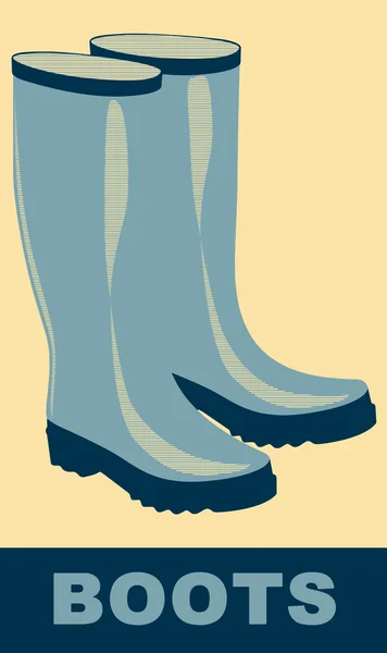 Pair of boots — Stock Vector