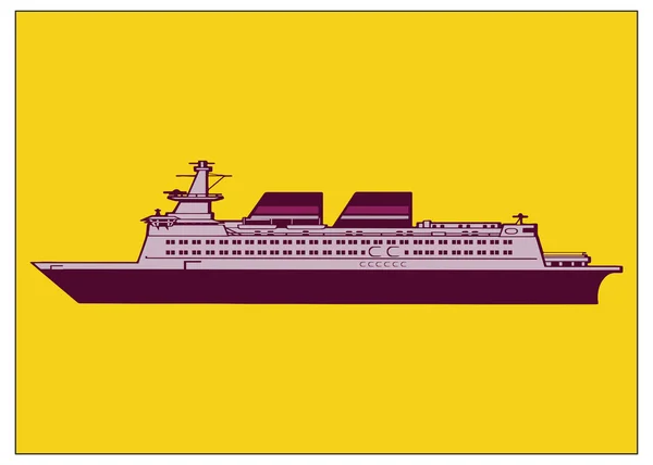Cruise liner — Stock Vector