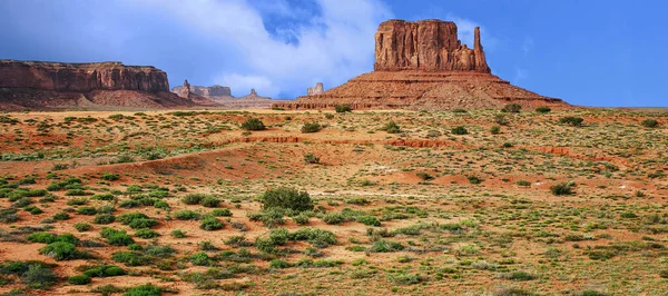Monument Valley Region Colorado Plateau Characterized Cluster Vast Sandstone Buttes — Photo