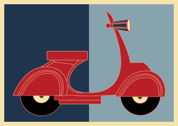 弹奏艺术 两轮车 摩托车 — 图库矢量图片