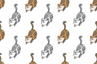 Tatlı kaplan, kusursuz çizgi film.