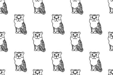 Tatlı kaplan, kusursuz çizgi film., 