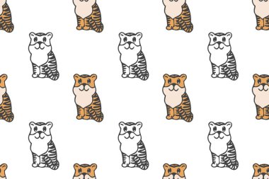 Tatlı kaplan, kusursuz çizgi film., 