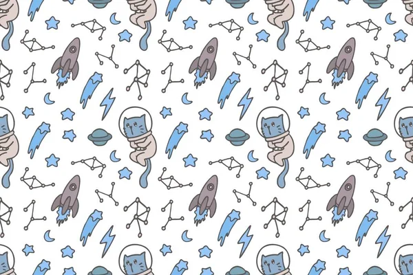 Sevimli kedi kusursuz desen biçimi