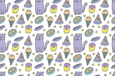 Kediler ve yiyecekler kusursuz.