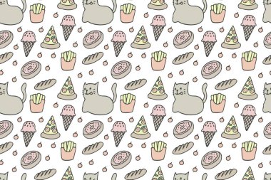 Kediler ve yiyecekler kusursuz.