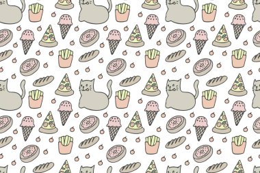 Kediler ve yiyecekler kusursuz.