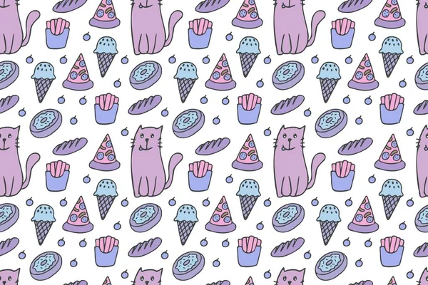 Kediler ve yiyecekler kusursuz.