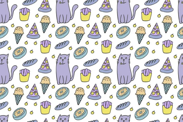 Kediler ve yiyecekler kusursuz.