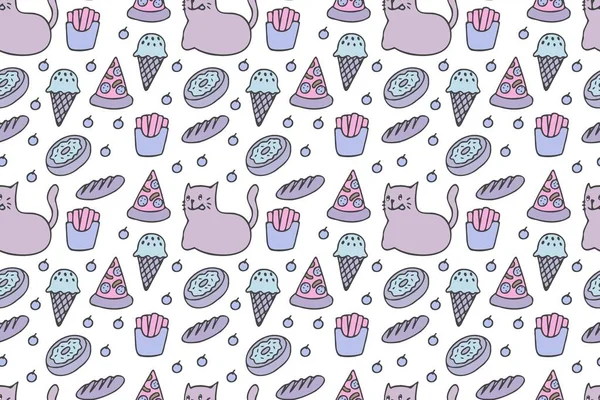 Kediler ve yiyecekler kusursuz.