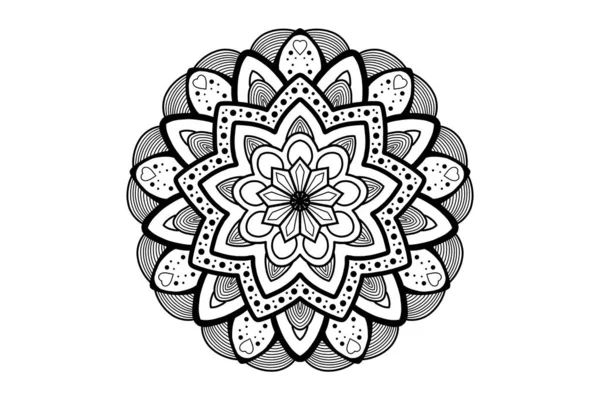 Obra Arte Mandala Buena Para Fondo Indio Yoga Meditación Tatuaje — Foto de Stock