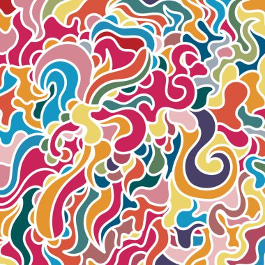 El çizimi soyut arkaplan sanatı 