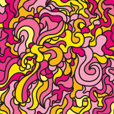 El çizimi soyut arkaplan sanatı 