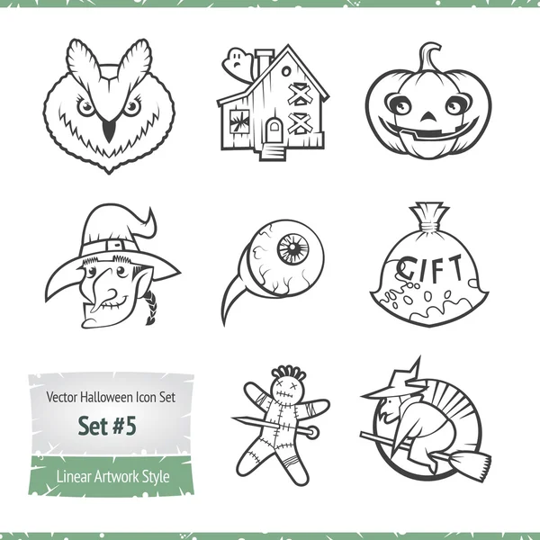 Set de iconos vectoriales de Halloween — Archivo Imágenes Vectoriales