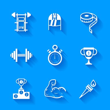 beyaz spor simge kümesi.