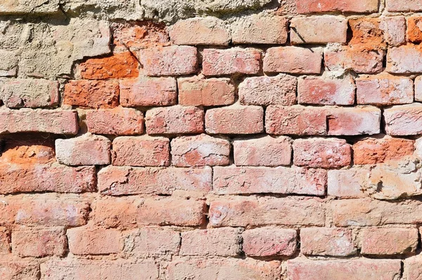 Szczegółowo starej cegły ściany tło — Zdjęcie stockowe