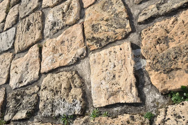 Kamienny bruk szczegółowo i w perspektywie — Zdjęcie stockowe