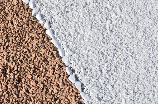 Sfondo di piccole rocce marroni e bianche — Foto Stock