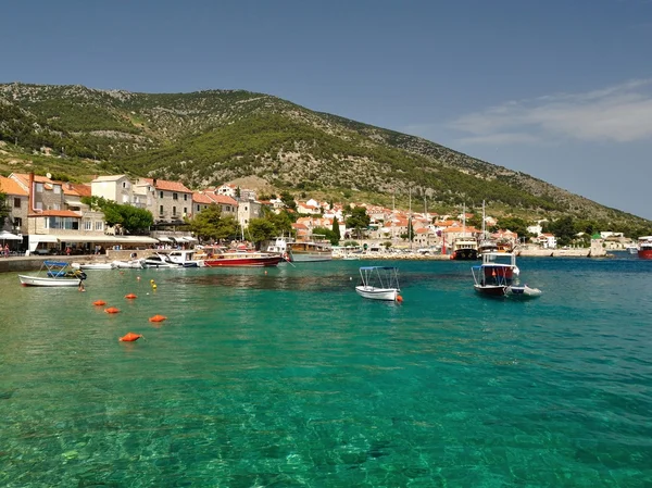 Wunderschöner strand in bol auf insel brac, kroatien — Stockfoto