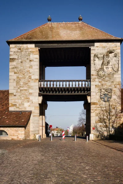 German Wine Gate Deutsches Weintor Gateway German Wine Route Schweigen — Stock Photo, Image