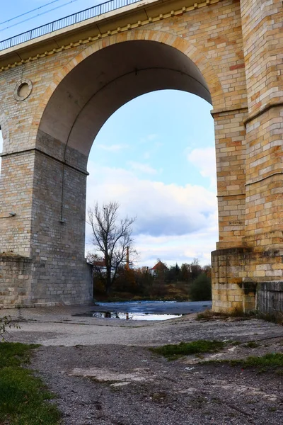 Arco Viaduto Ferroviário Boleslawiec Polonia — Fotografia de Stock