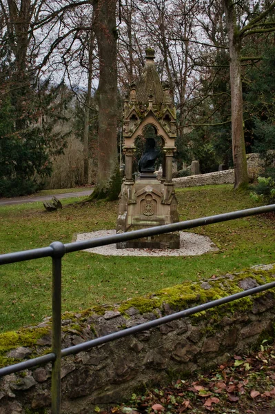 Braunfels Germany December 2020 Rail Next Walking Path Park Braunfels — Stok fotoğraf