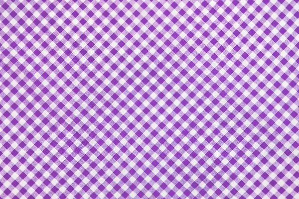 Purple plaid fabric as background — Stock Photo, Image