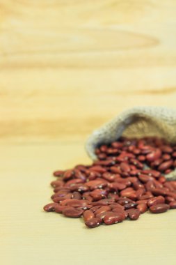 Kuru fasulye bir çanta içinde