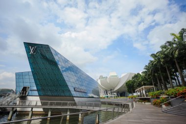 Singapur - 2 Ocak: louis vuitton konut fütüristik bina