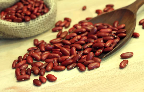 Red beans in bag Stock Photo by ©jianghongyan 58771125