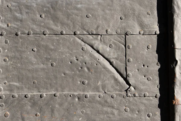 Old Steel Plate Rivets Background — Photo