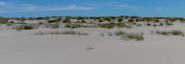 Wide panoramic dune landscape on the island of Amrum